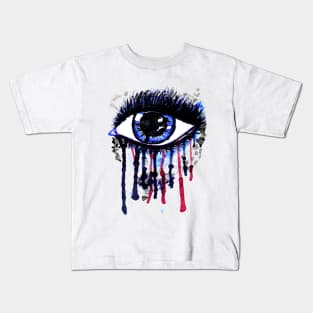 Big blue witch eye Kids T-Shirt